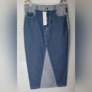 KOTN "Lily" Denim Midi Skirt